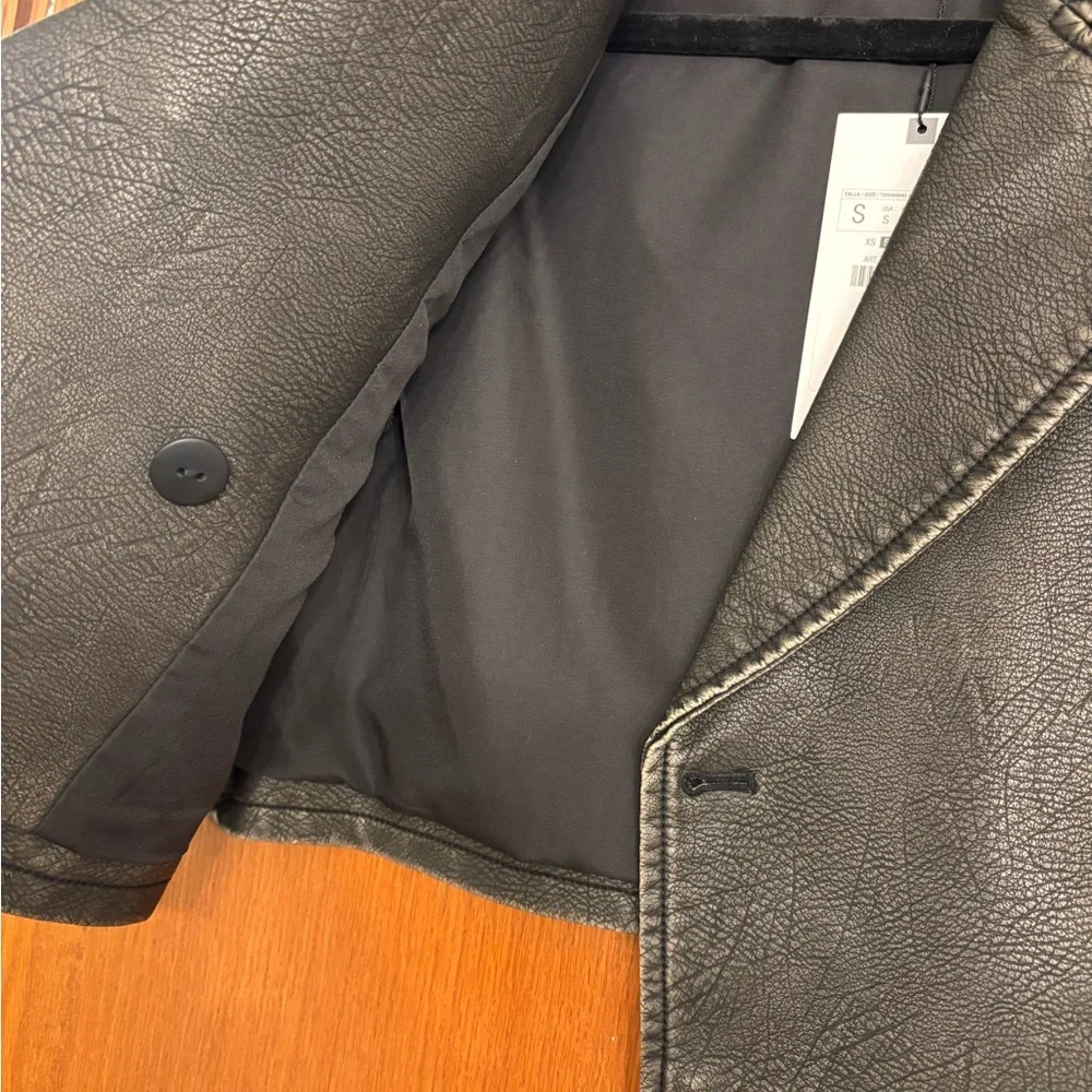 Zara Faux Leather Vest - Cropped - Picture 6 of 8